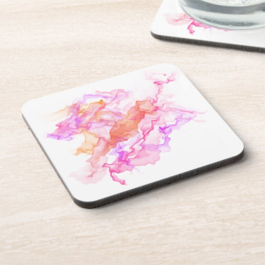 Abstraktes Fraktal rauchen Getränkeuntersetzer (Linke Seite)