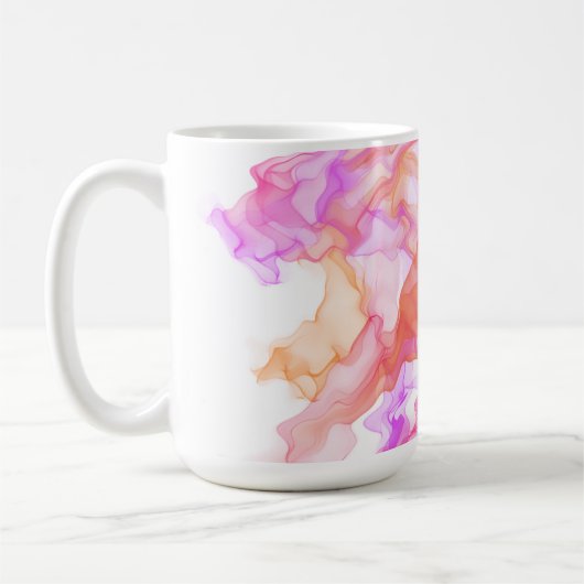 Abstraktes Fraktal rauchen Kaffeetasse (Links)