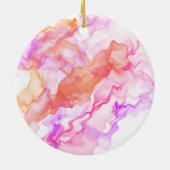 Abstraktes Fraktal rauchen Keramik Ornament (Hinten)