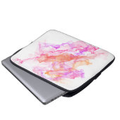 Abstraktes Fraktal rauchen Laptopschutzhülle (Vorne Knopf)