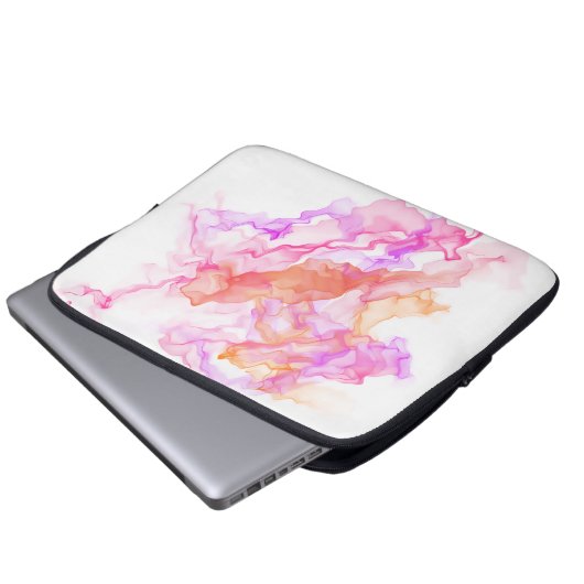 Abstraktes Fraktal rauchen Laptopschutzhülle (Vorne Knopf)