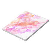 Abstraktes Fraktal rauchen Notizblock (Rotiert)