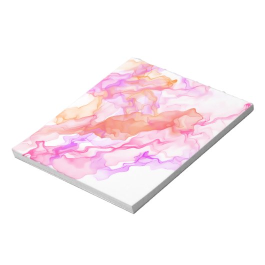 Abstraktes Fraktal rauchen Notizblock (Rotiert)