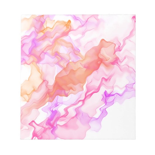 Abstraktes Fraktal rauchen Notizblock (Vorderseite)