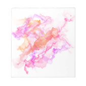 Abstraktes Fraktal rauchen Notizblock (Vorderseite)