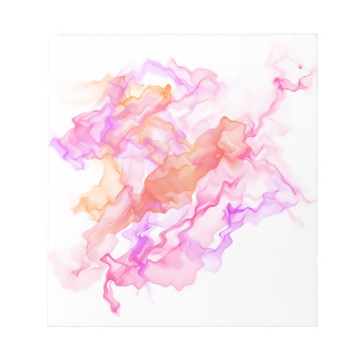 Abstraktes Fraktal rauchen Notizblock (Vorderseite)