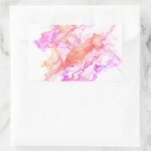 Abstraktes Fraktal rauchen Rechteckiger Aufkleber (Tasche)