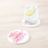 Abstraktes Fraktal rauchen Sandstein Untersetzer (Seite)