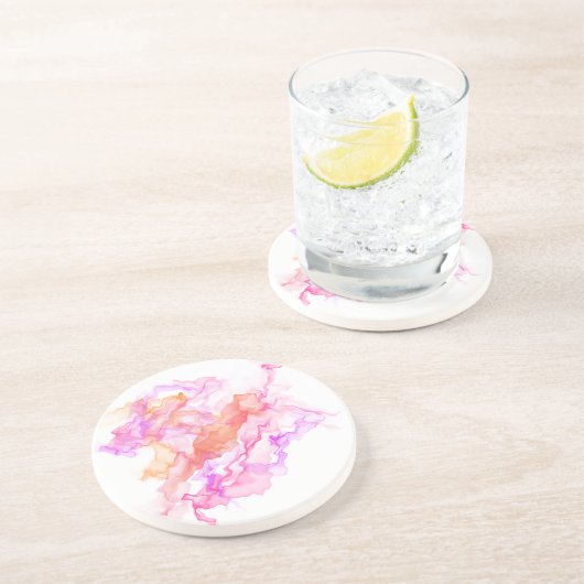 Abstraktes Fraktal rauchen Sandstein Untersetzer (Seite)