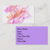 Abstraktes Fraktal rauchen Visitenkarte (Vorne/Hinten)