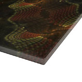 Abstraktes Fraktal Schneidebrett (Ecke)