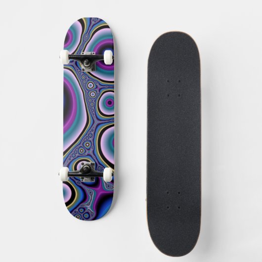 Abstraktes Fraktal Skateboard (Vorderseite)