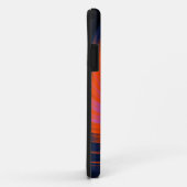 Abstraktes Fraktal, spiralförmig lila und orange Case-Mate iPhone Hülle (Hinten/Rechts)