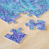 Abstraktes Fraktal Wasser schwierig Puzzle (Seite)