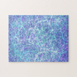 Abstraktes Fraktal Wasser schwierig Puzzle