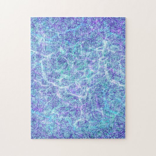 Abstraktes Fraktal Wasser schwierig Puzzle (Vertikal)