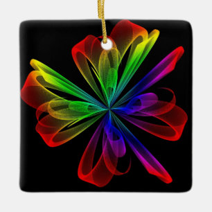 Abstraktes Fraktal-Wave-Design Keramikornament