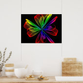 Abstraktes Fraktal-Wave-Design Poster (Küche)