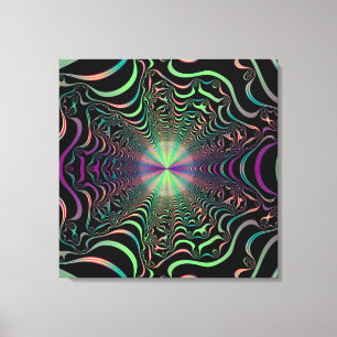 Abstraktes Fraktal Web-Wrapped Canvas Print Leinwanddruck