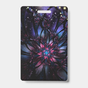 Abstraktes fraktales Blumendesign.  Ausweis