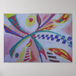 Abstraktes französisches Poster von Raphael С Anos