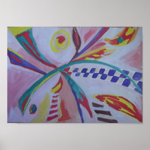 Abstraktes französisches Poster von Raphael С Anos