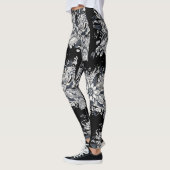 abstraktes Frauengesicht Leggings (Links)