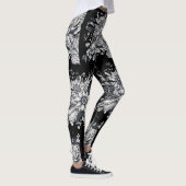 abstraktes Frauengesicht Leggings (Rechts)