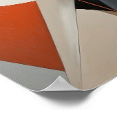 Abstraktes Frauenportrait - Geometrische moderne K Poster (Ecke)