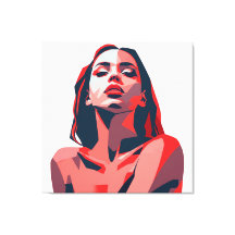 Abstraktes Frauenportrait Modernes Kunstdesign