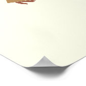 Abstraktes Frauenportrait Poster (Ecke)