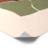 Abstraktes Frauenportrait Poster (Ecke)