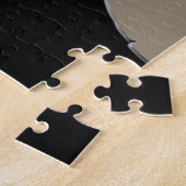 Abstraktes Frauenporträt Farbige Pinselstrich Expr Puzzle (Seite)