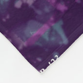 Abstraktes Friedenszeichen Hippie Art Lila Pink Bl Fleecedecke (Ecke)