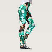 abstraktes Froschpaar Leggings (Rechts)