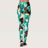 abstraktes Froschpaar Leggings (Rückseite)