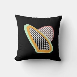 Abstraktes Frucht Papaya Dragonfruit-Muster Kissen