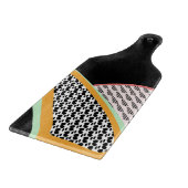 Abstraktes Frucht Papaya Dragonfruit-Muster Schneidebrett (Ecke)