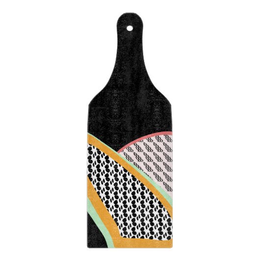 Abstraktes Frucht Papaya Dragonfruit-Muster Schneidebrett (Vorderseite)