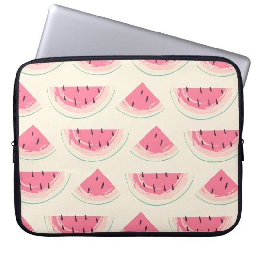Abstraktes Fruchtmuster kreativ farbig Laptopschutzhülle (Vorderseite)