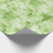 Abstraktes Frühling Grün Geschenkpapier (Ecke)