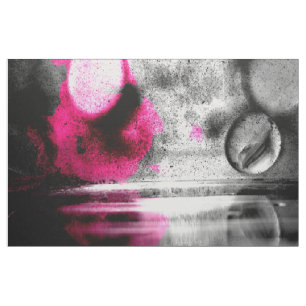 Abstraktes Fuchsia, Grau und Schwarzes Gran Foto K Stoff
