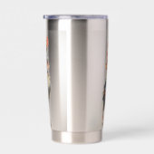 Abstraktes Funky Chicken Thermobecher (Rechts)