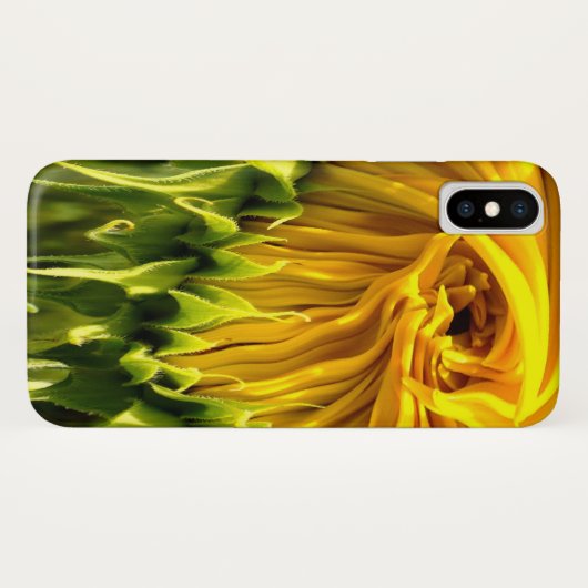 Abstraktes funky Retro Sonnenblume, ängstliche Geo Case-Mate iPhone Hülle (Rückseite (Horizontal))