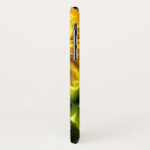 Abstraktes funky Retro Sonnenblume, ängstliche Geo Case-Mate iPhone Hülle (Hinten/Links)