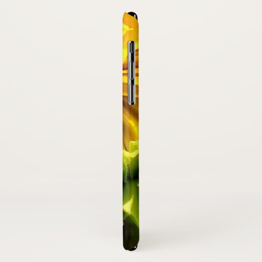 Abstraktes funky Retro Sonnenblume, ängstliche Geo Case-Mate iPhone Hülle (Hinten/Links)