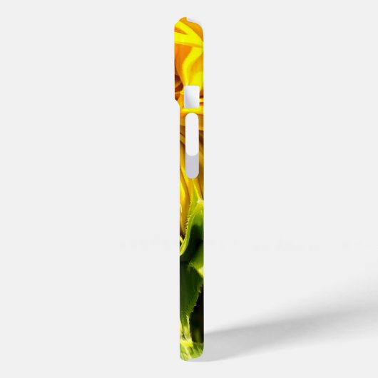 Abstraktes funky Retro Sonnenblume, ängstliche Geo Case-Mate iPhone Hülle (Rückseite / Links)