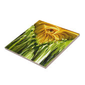 Abstraktes funky Retro Sonnenblume, ängstliche Geo Fliese (Seite)