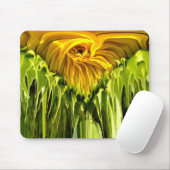 Abstraktes funky Retro Sonnenblume, ängstliche Geo Mousepad (Mit Mouse)