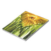 Abstraktes funky Retro Sonnenblume, ängstliche Geo Notizblock (Rotiert)